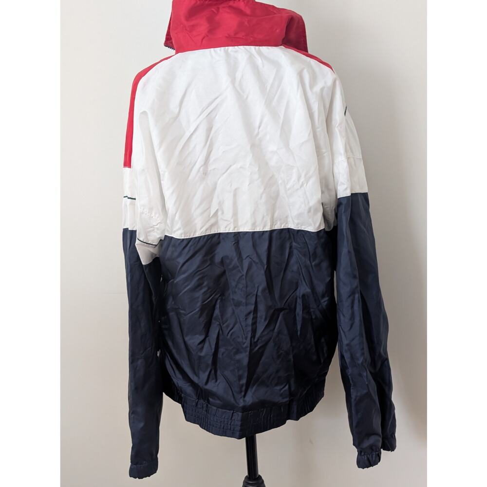 Vtg 90s Fred Perry Colorblock Track Jacket - Navy Red White - Men's M - Unisex - Picture 3 of 16